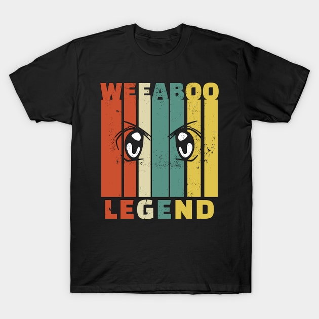 Weeaboo Legend Weeb Trash Stuff Vintage Anime Meme T-Shirt by Alex21